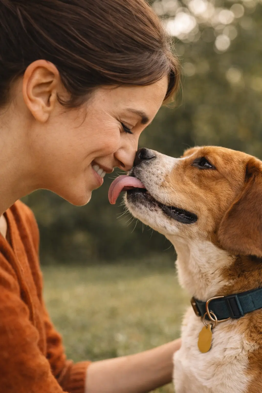 Infobild zum Austauch von Mikrobiom bei Hund und Mensch