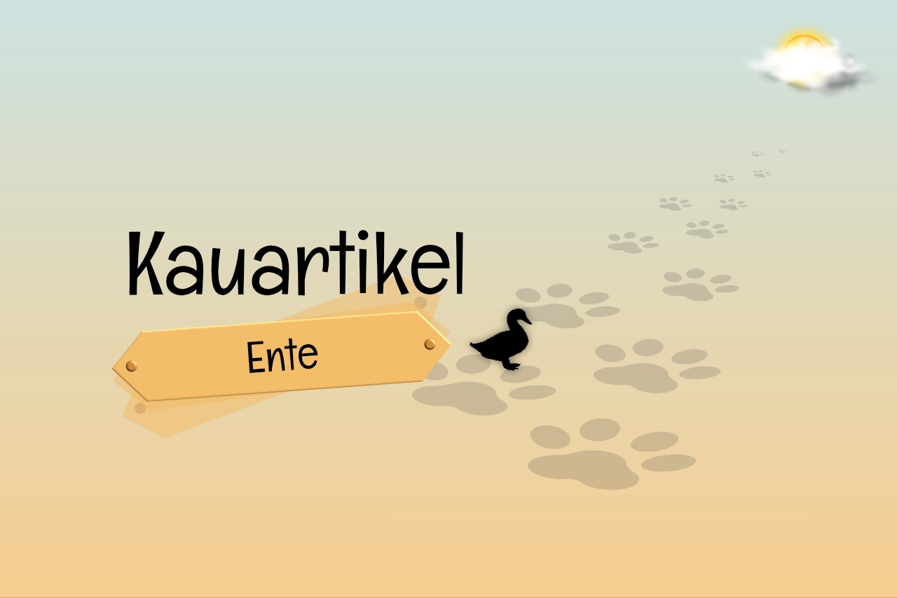 Kauartikel von der Ente