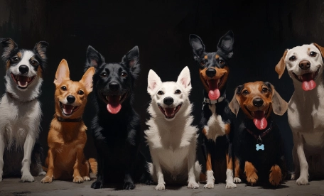 Banner kleine Hunde Banner Gruppe kleine Hunde