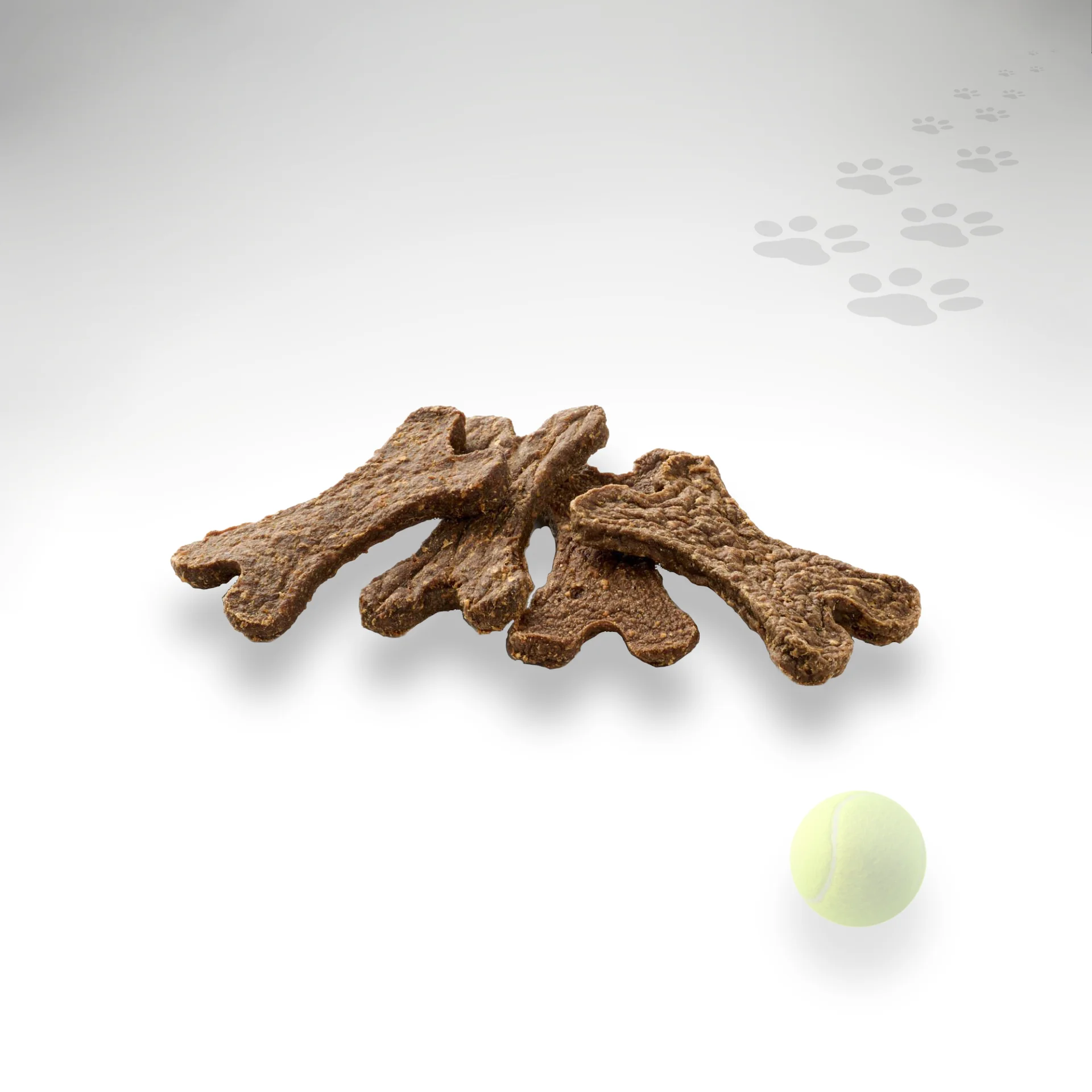 Kauknochen getrocknetes Pferdefleisch Kauknochen aus getrocknetem Pferdefleisch