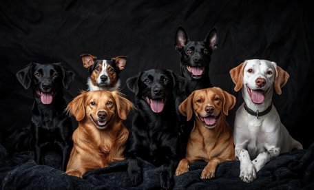 Banner mittelgroße Hunde Banner Gruppe mittelgrosse Hunde